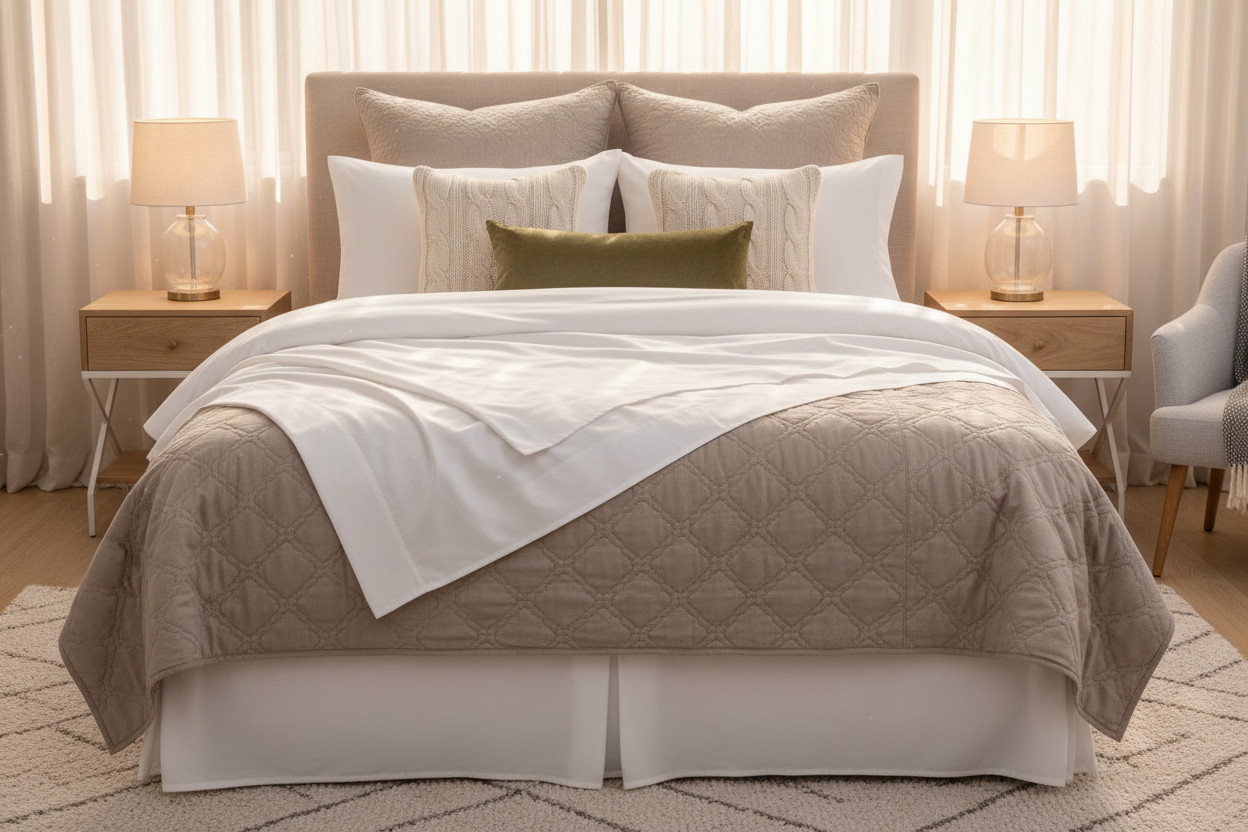 Guest-Ready Bedding: Sheets, Bedspreads & Decorative Pillows