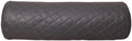 Neck Roll Pillow Cushion Cover, 14x6 Inch Full Moon Round Bolster Pillow Case, Cylinder Soft Lambskin Leather Pillowcase for Head, Spine & Neck Support During Sleep - Quilted Charcoal Grey Pack of 1