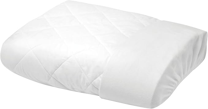 YATAS BEDDING Perle Quilted Fitted Mattress Protector, Machine Washable and Easy Care, Superior Protection and Comfort,100% Cotton Breathable top, (White, Twin XL) - 39"x79" - 14" Deep Pocket