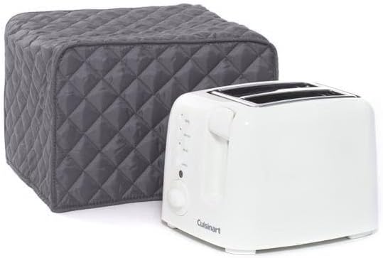 Covermates Keepsakes Toaster Cover - Dust Protection - Stain Resistant - Washable Appliance Cover, Slate