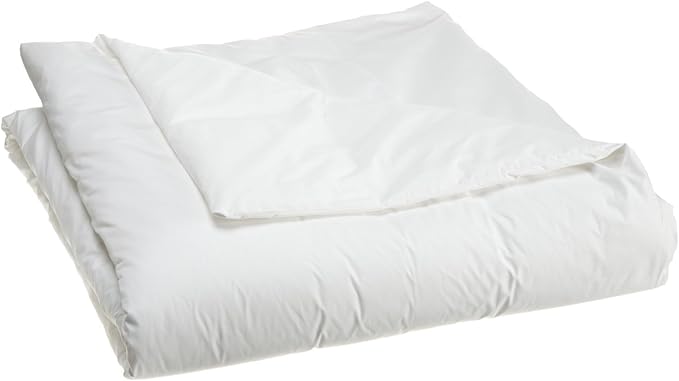 National Allergy Premium 100% Cotton Duvet Comforter Protector - Full/Queen Size - 86" x 86" - White - Breathable 300 Thread Count Hypoallergenic Cover - Zippered Encasement - Bedding Linen