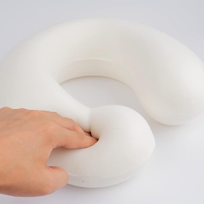 Niuniu Daddy Travel Neck Pillow - Pure Memory Foam Cervical Support Pillow for Sleeping on Airplane, Car, Train for Long Trips - Sloth Design for Kids Age 8+, Teens, Adults, Boys, Girls