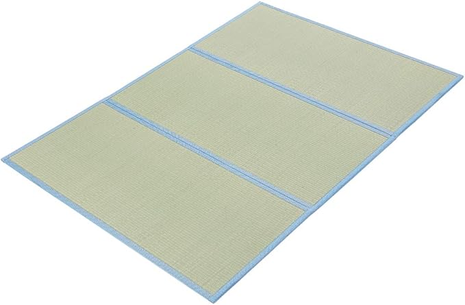 MustMat Tatami Mat Japanese Foldable Mattress Full Size Japanese Floor Bed Mattress Rush Grass (Full)