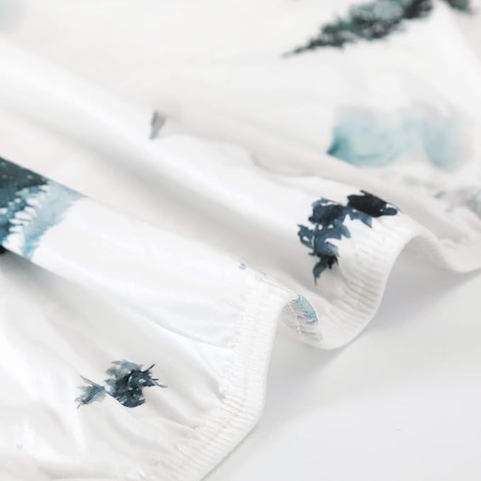 GRSSDER Stretch Ultra Soft Jersey Knit Changing Pad Cover Set 2 Pack, Change Table Pad Covers Fit 32"/34" x 16" Pads Safe and Snug, Cute Wild Forest Mongooses for Baby