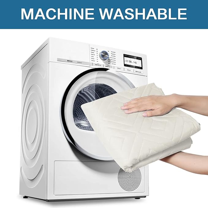 H.VERSAILTEX Reversible Chair Cover Furniture Protector Anti-Slip Couch Cover Water Resistant 2" Elastic Straps Chair Slipcover Pets Kids Fit Sitting Width Up to 21" (Chair:75" x 65", Ivory/Beige)