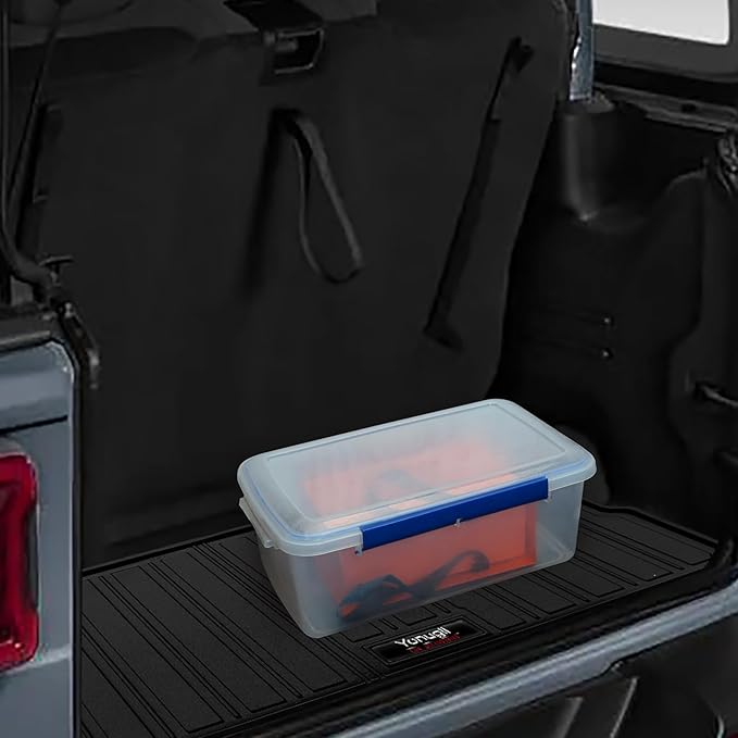 Custom Car Cargo Mats Trunk Liner All Weather TPE Protection Mat Accessories (for 2018-2026 Jeep Wrangler JL 2 Door)