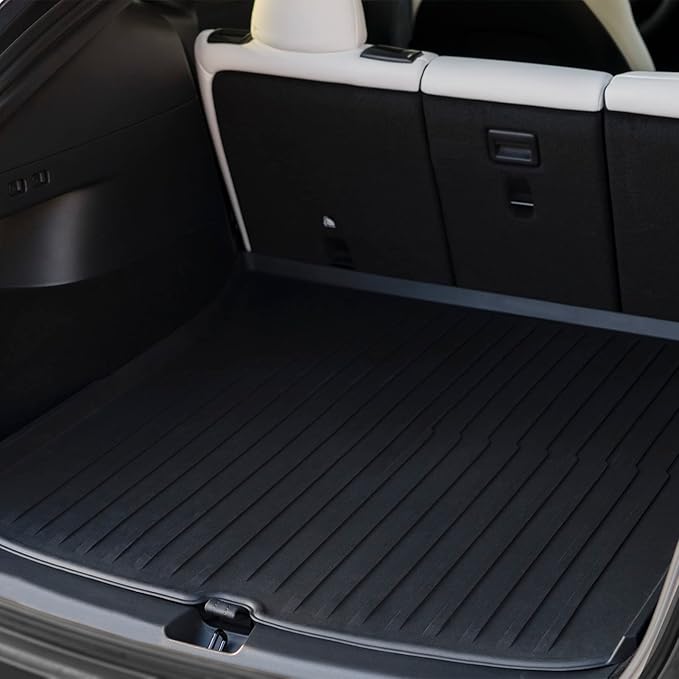 6Pcs Floor Mats for Tesla Model Y 2021/2022/2023/2024 Accessories, TPE All Weather Anti-Slip Waterproof 3D Front Frunk Rear Trunk Cargo Liner Tray Mats