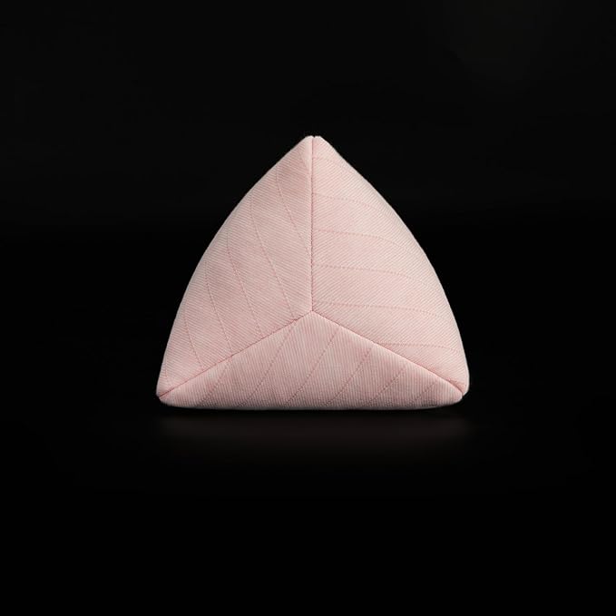 Buckwheat Neck Support Pillow Cervical Neck Cylinder Bolster Pillow Neck Pain Relief Breathable Comfortable for Back and Side Sleepers Round Pillows for Lunch Break Pink, 6x15 Inch