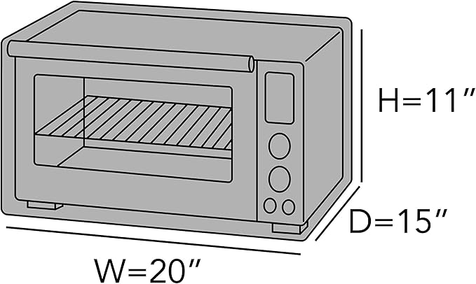 Covermates Keepsakes Toaster Cover - Dust Protection - Stain Resistant - Washable Appliance Cover, Slate