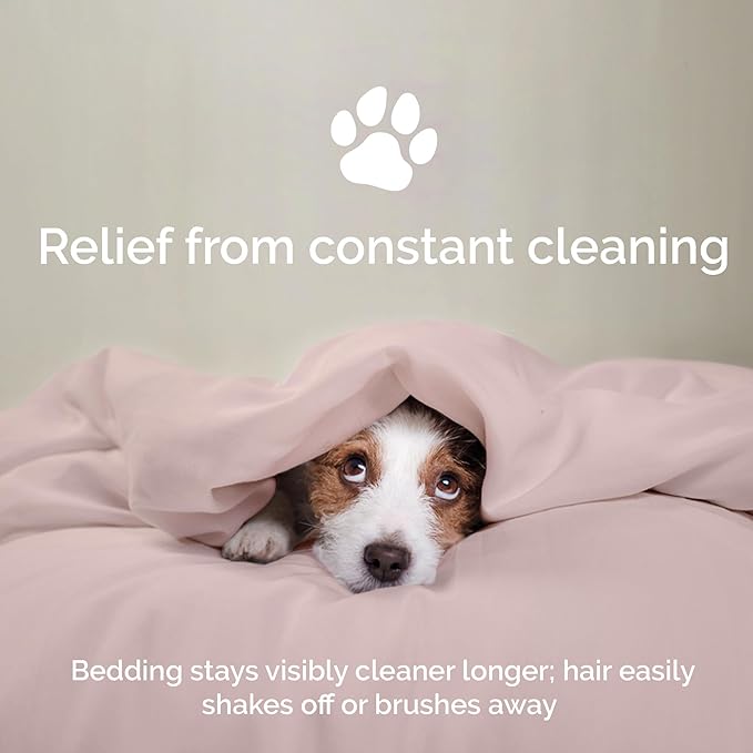 Duvet Cover Set - 100% Viscose Derived from Bamboo Duvet Cover King Size, 3 PC Luxury Cooling Duvet Cover for Hot Sleepers, Buttery Soft Comforter Cover & 2 PC King Pillowcases, Blush