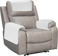 uxcell 3 PCS Armrest Covers, Couch Arm Cover Furniture Protect Slide Recliner Chair Armchair Covers with Side Storage Pocket for Sofa Recliner, Ecru