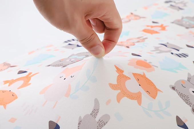 Changing Pad Cover Set 3 Pack Jersey Knit Ultra Soft for Baby Boys Girls Elephant Tiger/Fox/Grey