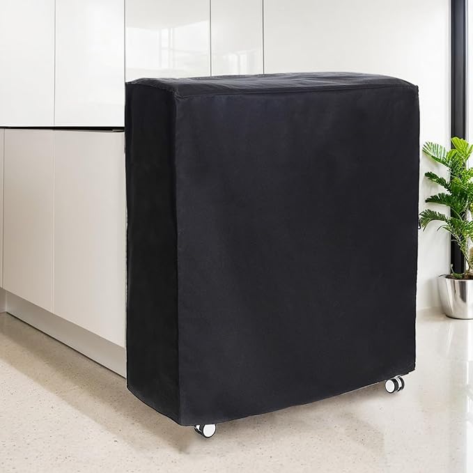 Rollaway Bed Cover 39.5"x15.5"x45.2" Dustproof and Waterproof Folding Bed Storage Cover Large Camping Cots Cover, Easy on and Off, Black