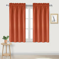 DWCN Blackout Curtains Thermal Insulated, Energy Saving & Noise Reducing Bedroom and Living Room Curtains, Burnt Ochre, W 38x L 54 Inch, Set of 2 Rod Pocket Curtain Panels