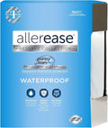 AllerEase Waterproof Mattress Protector Stain Protection Twin Size Allergen Barrier Hot Water Washable Machine Washable Durable Zippered Knit Mattress Cover Stretch Corners (White)