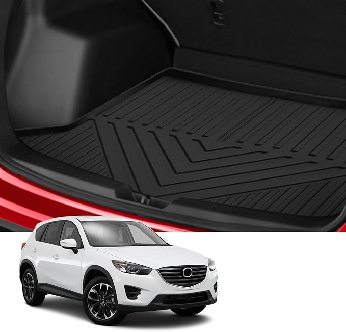 Custom Car Cargo Mats Trunk Liner All Weather TPE Protection Mat Accessories (for 2012-2016 Mazda CX-5)