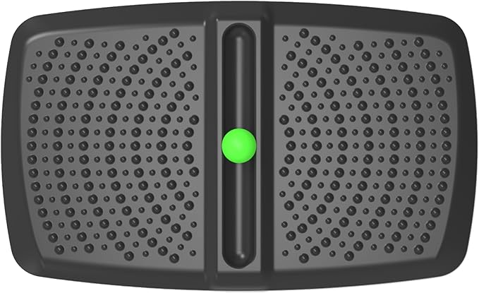 1 inch Thick Anti Fatigue Kitchen Mat Standing Mat with Massage Ball, Non Slip Standing Desk Mat with Massage Point, Multi-Purpose Comfort Floor Mat for Feet, Office, Home (Black, 17" x 28")