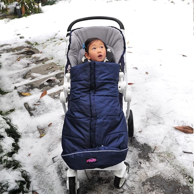 0-4T Anti-Kick Winter Warm Stroller Blanket,Cozy Baby Sleeping Bag Cocoon Adaptable for All Strollers Waterproof,Anti-Slip,Extendable,Multifunction Use Footmuff for Stroller Blanket
