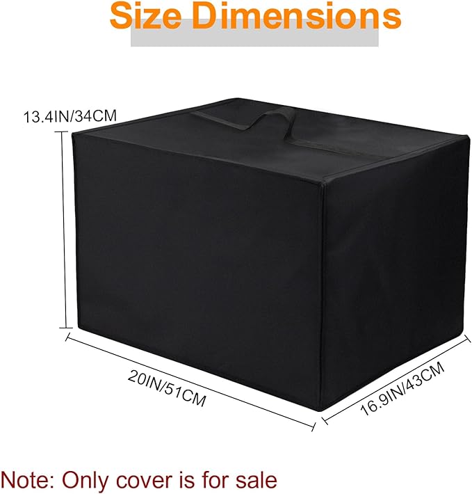Ninja Foodi 10-in-1 Oven Cover for DT201/DT251/DT501/DT551 XL Pro, Heat Resistant Dust Proof Protector, Waterproof Countertop Appliance Cover Fits 16.94"D x 20.09"W x 13.40"H