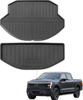 Front Trunk Mat for 2022-2026 Ford F150 Lightning Accessories Front Trunk Liner Upper and Lower Storage Liner Cargo Mat 2 Pcs All Weather TPE Protection Mat (for 2022-2026 Ford F-150 Lightning 2 Pcs)