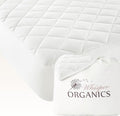 100% Cotton Organic Mattress Pad - Luxury Quilted Mattress Topper Protector Plush & Breathable Machine Washable Design - Fairtrade & GOTS Certified Premium 400GSM Thick with Deep Pocket (Twin XL)