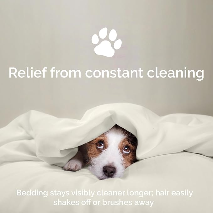 Duvet Cover Set - 100% Viscose Derived from Bamboo Duvet Cover Queen Size, 3 PC Luxury Cooling Duvet Cover for Hot Sleepers, Silky Buttery Soft Comforter Cover & 2 PC Queen Pillowcases, Ivory