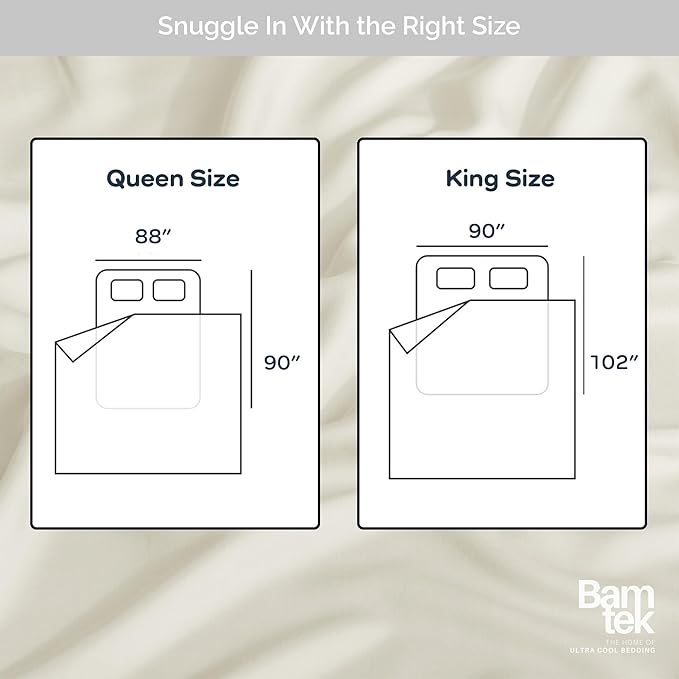 Duvet Cover Set - 100% Viscose Derived from Bamboo Duvet Cover Queen Size, 3 PC Luxury Cooling Duvet Cover for Hot Sleepers, Silky Buttery Soft Comforter Cover & 2 PC Queen Pillowcases, Ivory