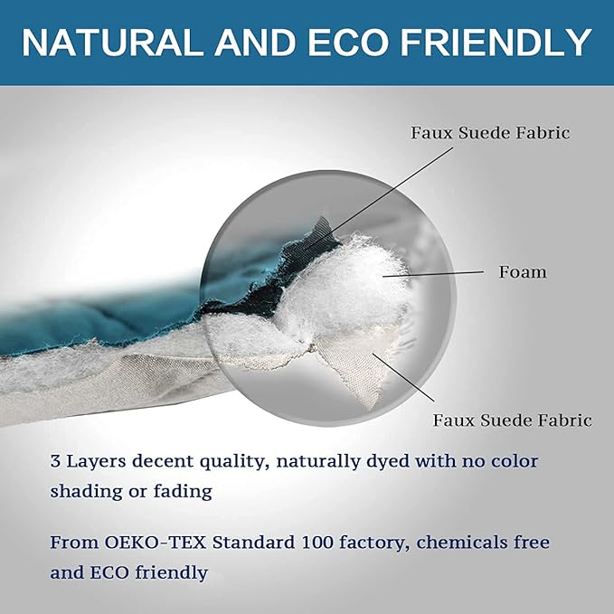 H.VERSAILTEX Reversible Chair Cover Furniture Protector Anti-Slip Couch Cover Water Resistant 2" Elastic Straps Chair Slipcover Pets Fit Sitting Width Up to 21" (Chair:75" x 65", Dark Teal/Beige)