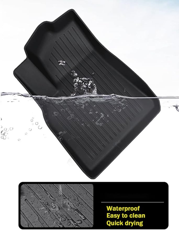 CRV Floor Mats Compatible with 2023-2026 Honda CR-V (Include Hybrid)，All Weather Protection Waterproof Durable Anti-Slip Odorless Custom-fit TPE Floor Liner Front and Rear Row Set