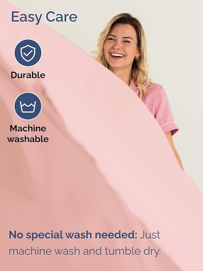 Extra Deep Pocket Twin Sheets - 3 Piece Breathable & Cooling Bed Sheets - Hotel Luxury Bed Sheet Set - Soft, Wrinkle Free & Comfy - Easily Fits Extra Deep Mattresses - Deep Pocket Baby Pink Sheets Set