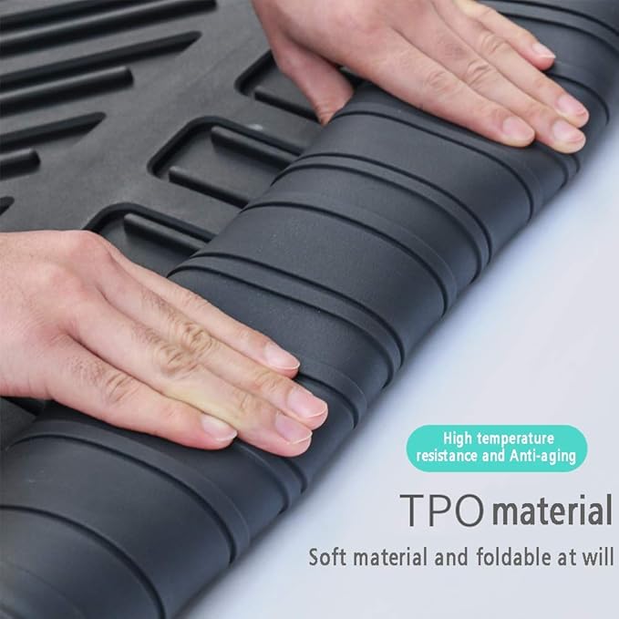 All Weather Rear Cargo Liners Trunk Tray Mats Protector Custom Compatible with KIA Sportage 2017 2018 2019 2020 2021 2022, 3D Waterproof Durable Odorless Flexible Black TPO Accessories