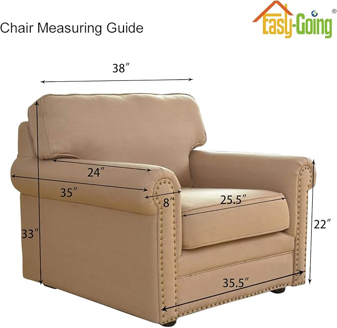 Easy-Going Stretch Chair Sofa Slipcover 1-Piece Couch Sofa Cover Furniture Protector Soft with Elastic Bottom for Kids, Pet. Spandex Jacquard Fabric Small Checks (Chair, Deep Teal)