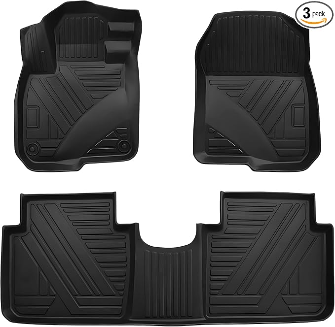 CRV Floor Mats Compatible with 2017-2022 Honda CR-V，All Weather Protection Waterproof Durable Anti-Slip Odorless Custom-fit TPE Floor Liner Front and Rear 2 Rows Set