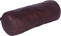 Neck Roll Pillow Cushion Cover, 14x7 Inch Full Moon Round Bolster Pillow Case, Cylinder Soft Lambskin Leather Pillowcase for Head, Spine & Neck Support During Sleep - Dark Maroon Pack of 1