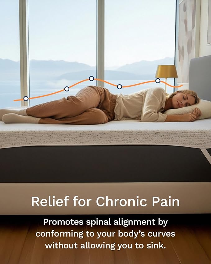 ViscoSoft 4 Inch Memory Foam Mattress Topper Twin XL - Select High Density Extra Long Ventilated Mattress Pad - Removable Bamboo-Rayon Cover