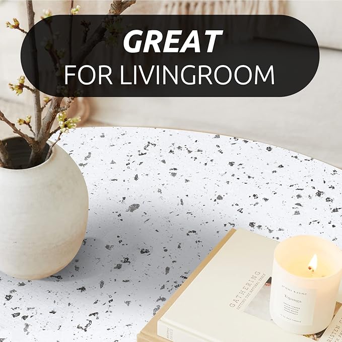 RAY STAR 12X120 Inch Shelf Liner for Kitchen Cabinets, Non-Adhesive Cabinet Liner Washable, PVC Drawer Liner for Dresser Non-Slip Bathroom (Stone)(5 Roll)