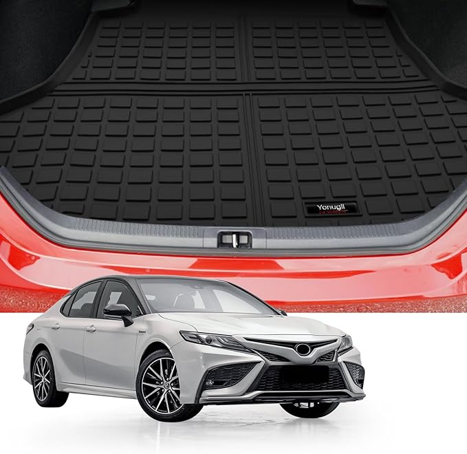 Custom Car Cargo Mats Trunk Liner All Weather TPE Protection Mat Accessories (for 2018-2023 Toyota Camry & 2019-2022 Avalon)