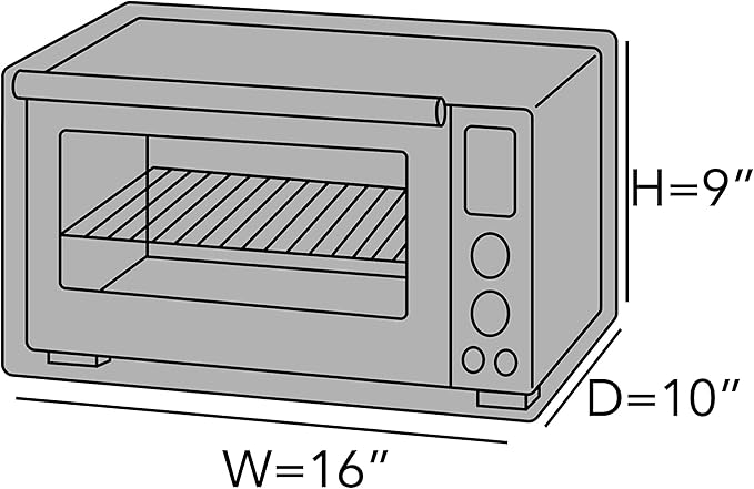Covermates Keepsakes Toaster Cover - Dust Protection - Stain Resistant - Washable Appliance Cover, Slate