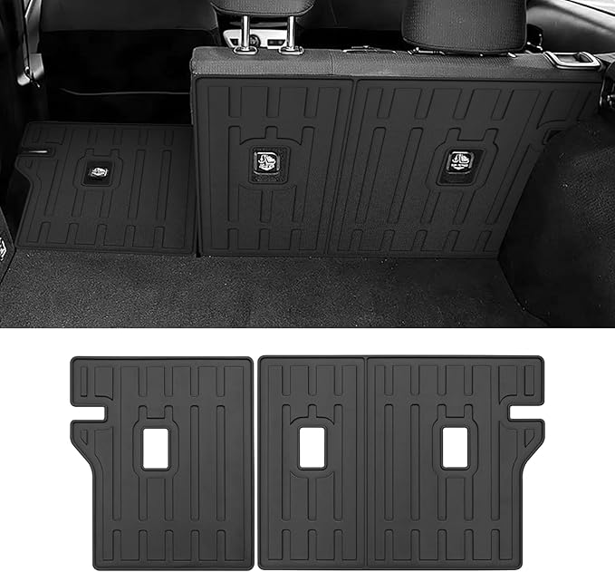 Custom for 2023-2025 2026 Toyota Prius & Prius Prime Hatchback (PHEV) Rear Seat Backrest Mats All Weather TPE Protection Mat Accessories (for 2023-2026 Toyota Prius Backrest Mats)