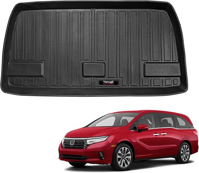 Custom Car Cargo Mats Trunk Liner All Weather TPE Protection Mat Accessories (for 2018-2026 Honda Odyssey)