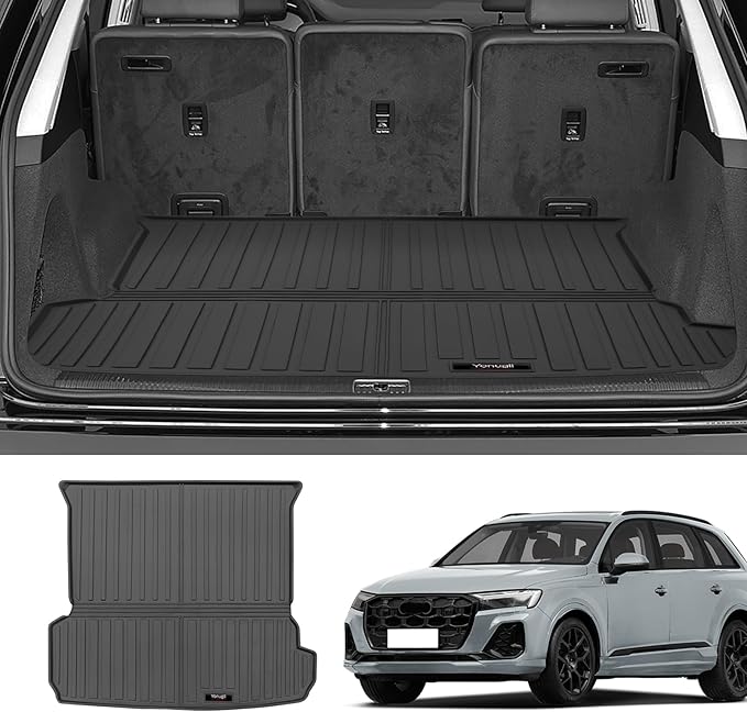 Custom for 2017-2025 Audi Q7 SQ7 Cargo Mats Trunk Liner All Weather TPE Protection Mat Accessories (for 2017-2025 Audi Q7/SQ7)