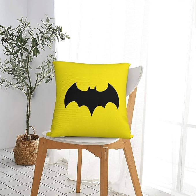 Bat Throw Pillow Covers 18x18 inches Cushion Covers for Couch Home Bed Living Room Decorative Pillow Cases