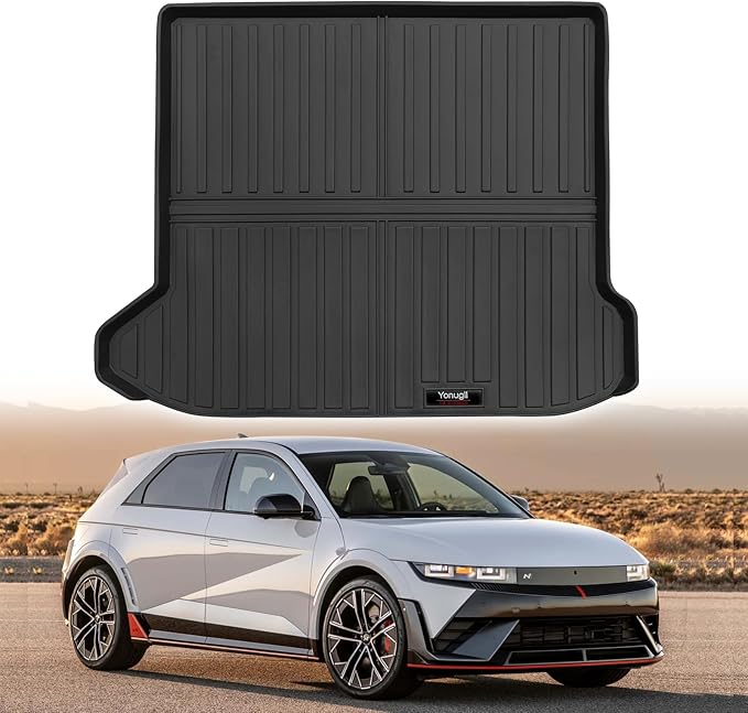 Custom for 2022-2025 2026 Hyundai IONIQ 5 & IONIQ 5 N Cargo Mats Trunk Liner All Weather TPE Protection Mat Accessories (for 2022-2026 Hyundai IONIQ 5/N)