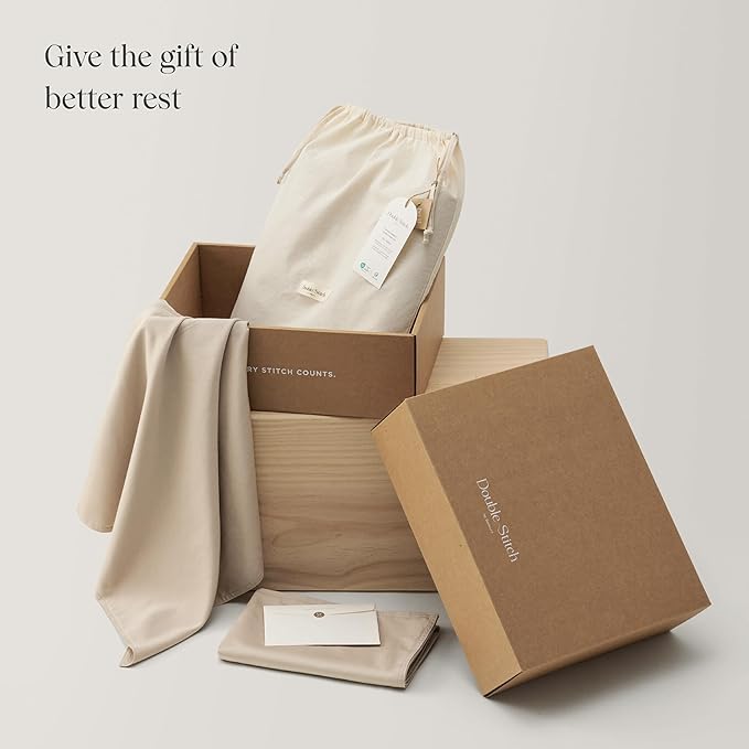 Double Stitch Cotton Tencel Duvet Cover - King Size Comforter Cover, Luxury & Soft Eucalyptus Lyocell Bedding Set for Hot Sleepers, Cooling & Breathable, Button Closure, Sandstone, 106"x90"