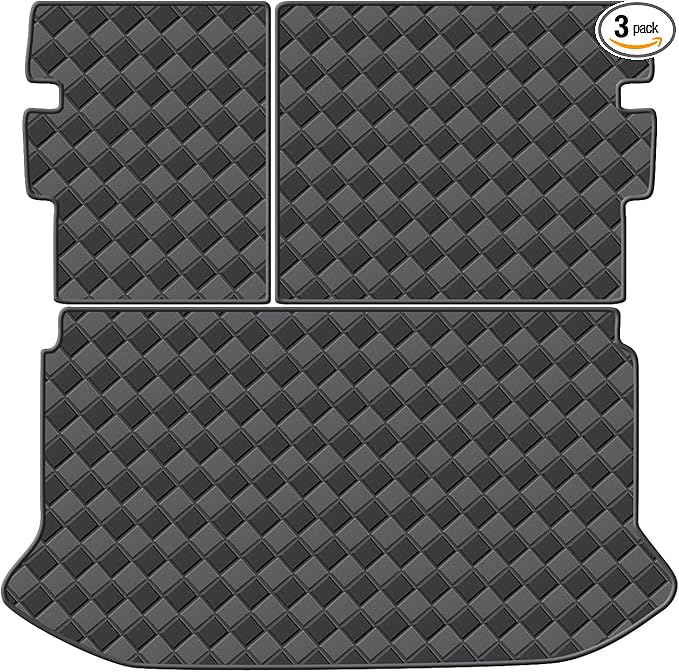 Cargo Mat & Backrest Mats for 2020-2024 2025 Hyundai Venue Accessories, All Weather Waterproof Rear Cargo Liner Rear Trunk Liner Back Seat Cover Protector