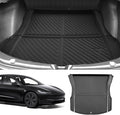 Custom Car Cargo Mats Trunk Liner All Weather TPE Protection for 2024 2025 2026 Tesla Model 3 Accessories (for 2024-2026 Tesla Model 3)