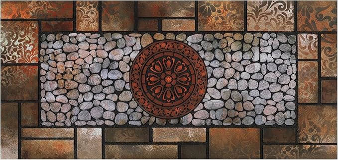 Large 47"x22" Heavy Duty Welcome Mat Outdoor with Non-Slip Rubber Backing - Durable Outdoor Door Mat for Front Door Entrance, Garage, Patio & High Traffic Areas（Sunflower）