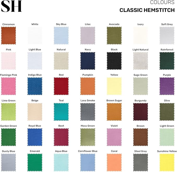 Solino Home Linen Hemstitch Table Runner 48 Inches - 100% Pure Linen Teal Table Runner 14 x 48 Inch Ideal for Dresser and Coffee Tables - Christmas, New Year - Classic Hemstitch