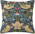 William Morris Vintage Floral Bird Strawberry Thief 16x16 inches Pillow Cover, Outdoor Farmhouse Pillow Cover Home Decor for Couch Sofa