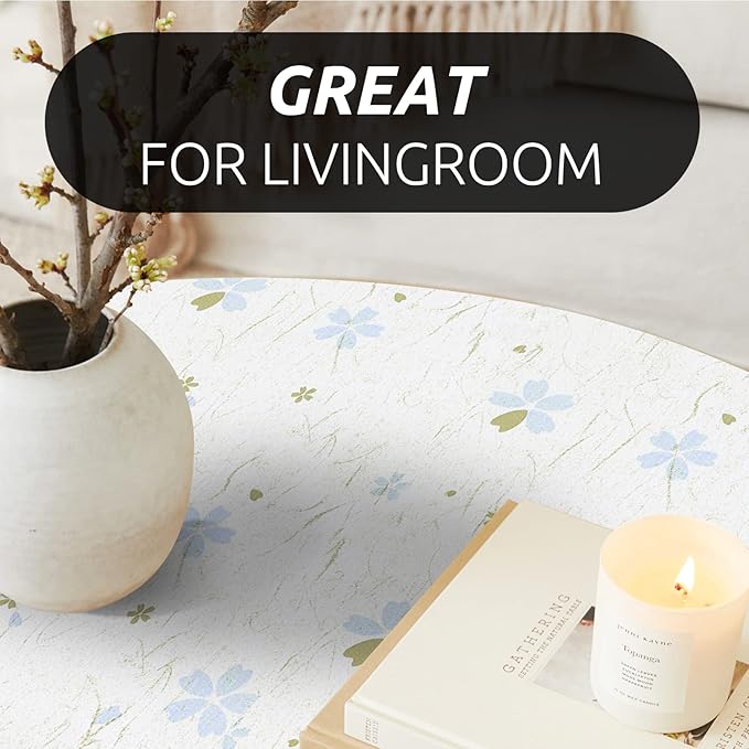 RAY STAR 12X120 Inch Shelf Liner for Kitchen Cabinets, Non-Adhesive Cabinet Liner Washable, PVC Drawer Liner for Dresser Non-Slip Bathroom (Floral)(8 Roll)